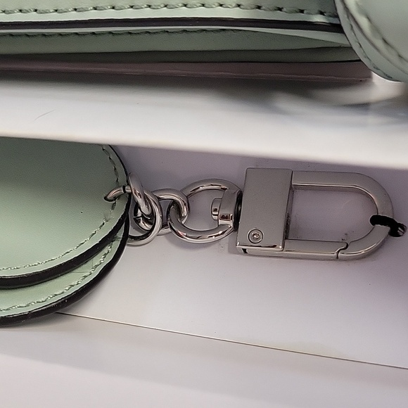 Nine West Mint Green Crossbody Bag Chain Accent Strap New In Box - Picture 2 of 10